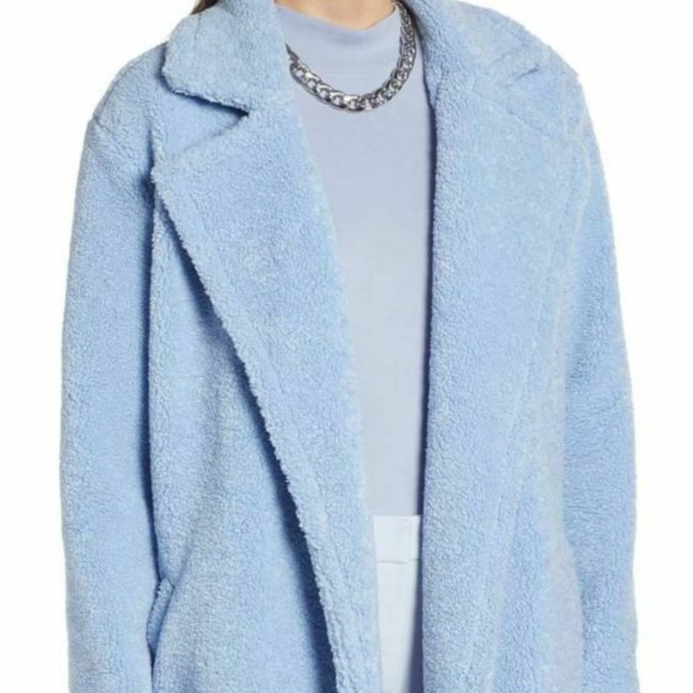 Ladies Coat - Something Navy Teddy Coat - Size M